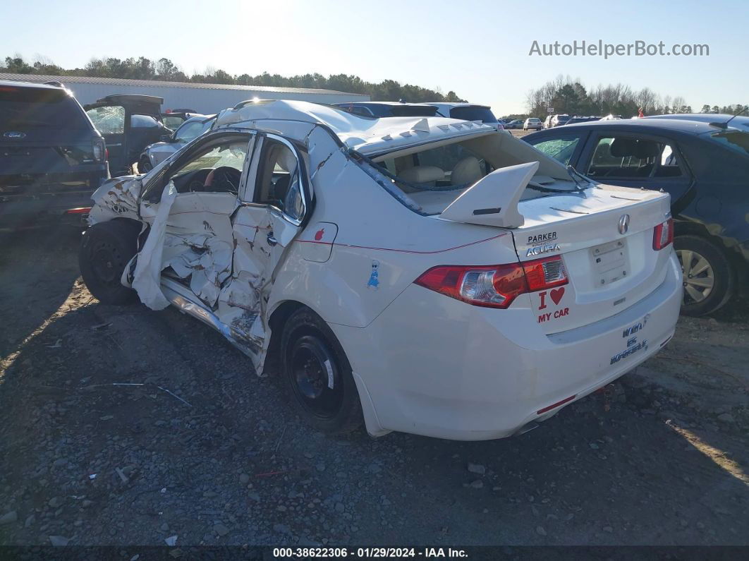 2009 Acura Tsx   White vin: JH4CU26619C013536