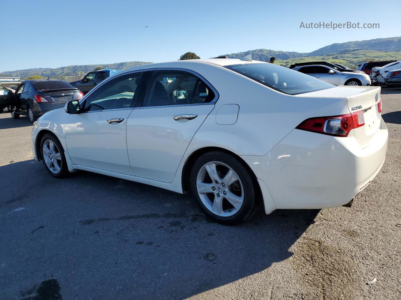 2009 Acura Tsx  White vin: JH4CU26619C032636