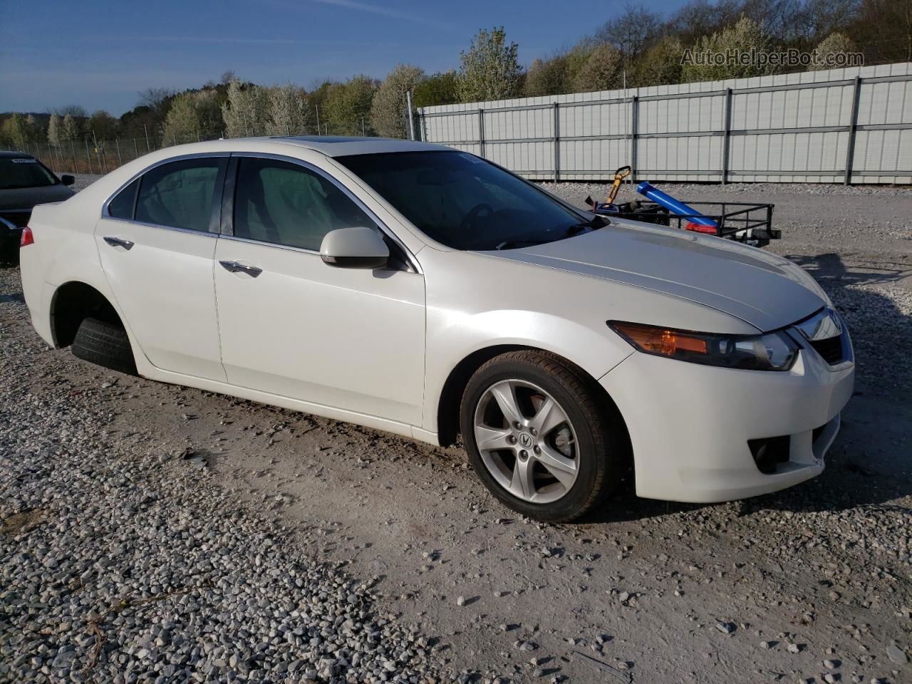 2009 Acura Tsx  White vin: JH4CU26629C014503