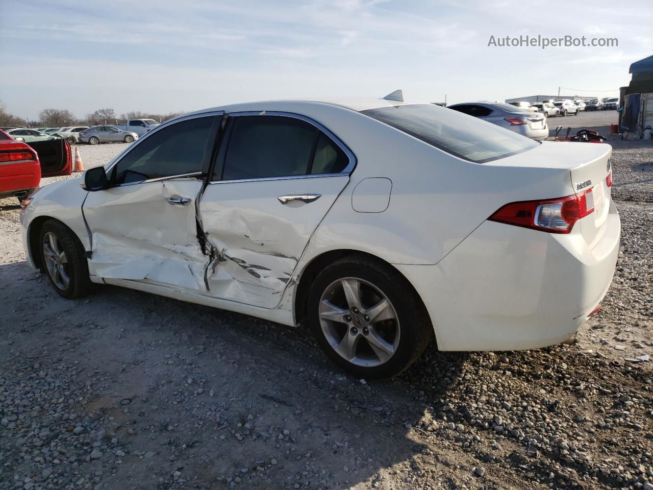 2009 Acura Tsx  White vin: JH4CU26629C014503