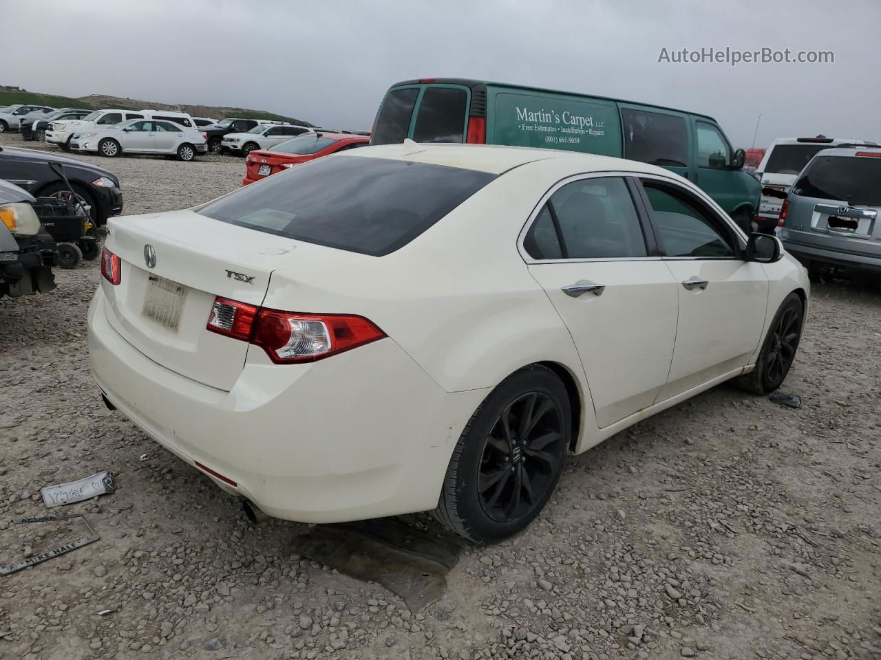 2009 Acura Tsx  White vin: JH4CU26629C017658