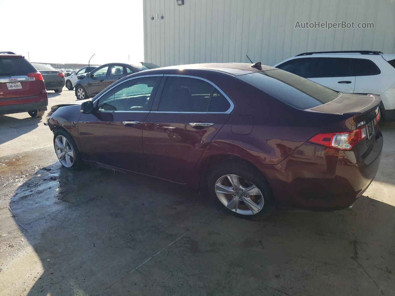 2009 Acura Tsx  Burgundy vin: JH4CU26629C018129