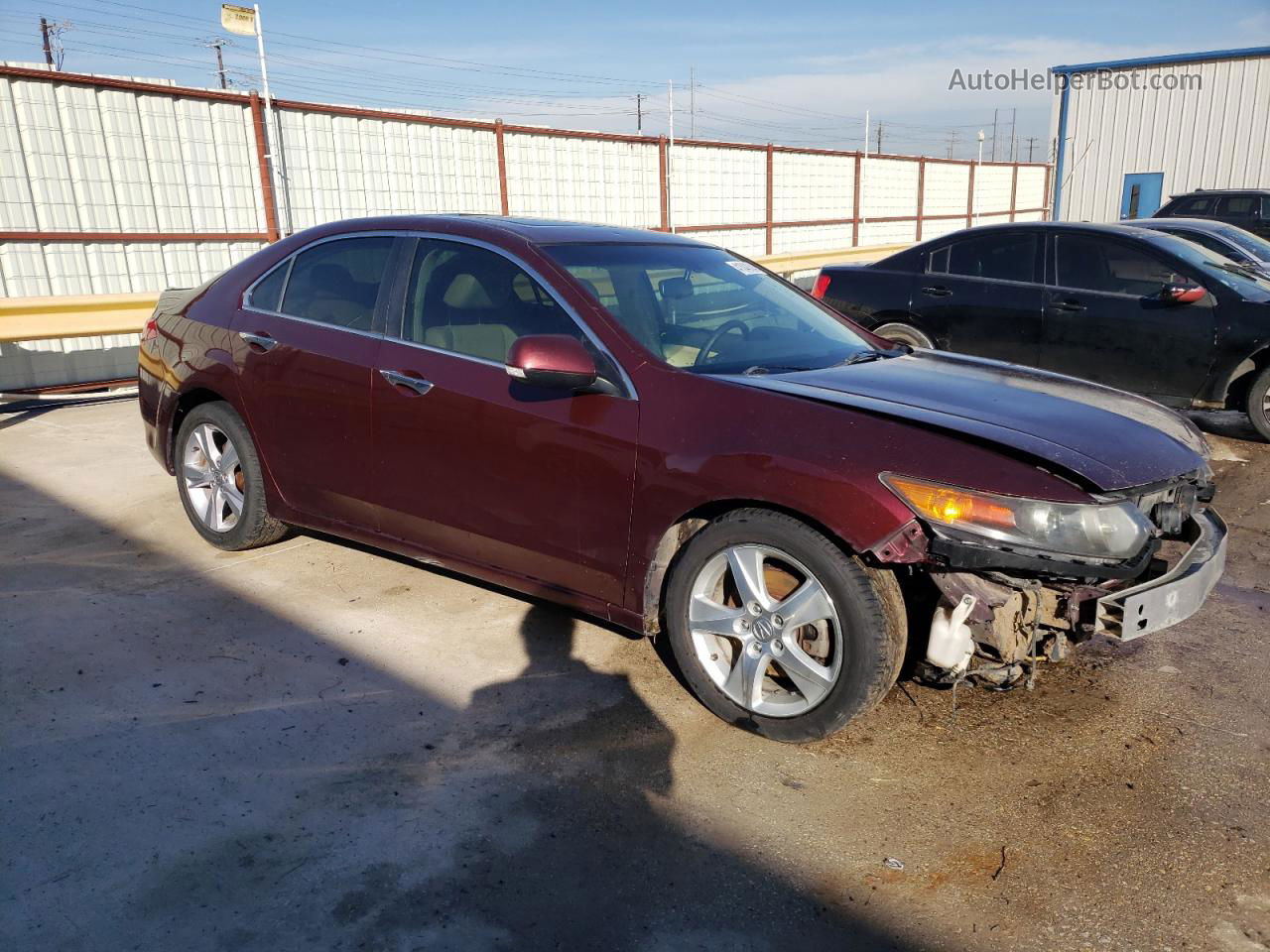 2009 Acura Tsx  Burgundy vin: JH4CU26629C018129