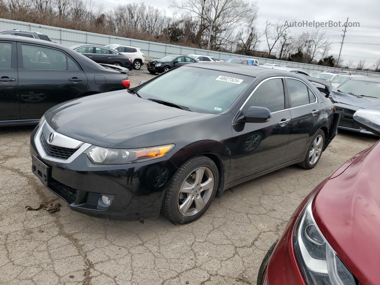 2009 Acura Tsx  Black vin: JH4CU26629C018521