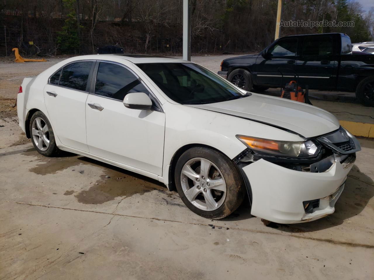 2009 Acura Tsx  White vin: JH4CU26639C028412