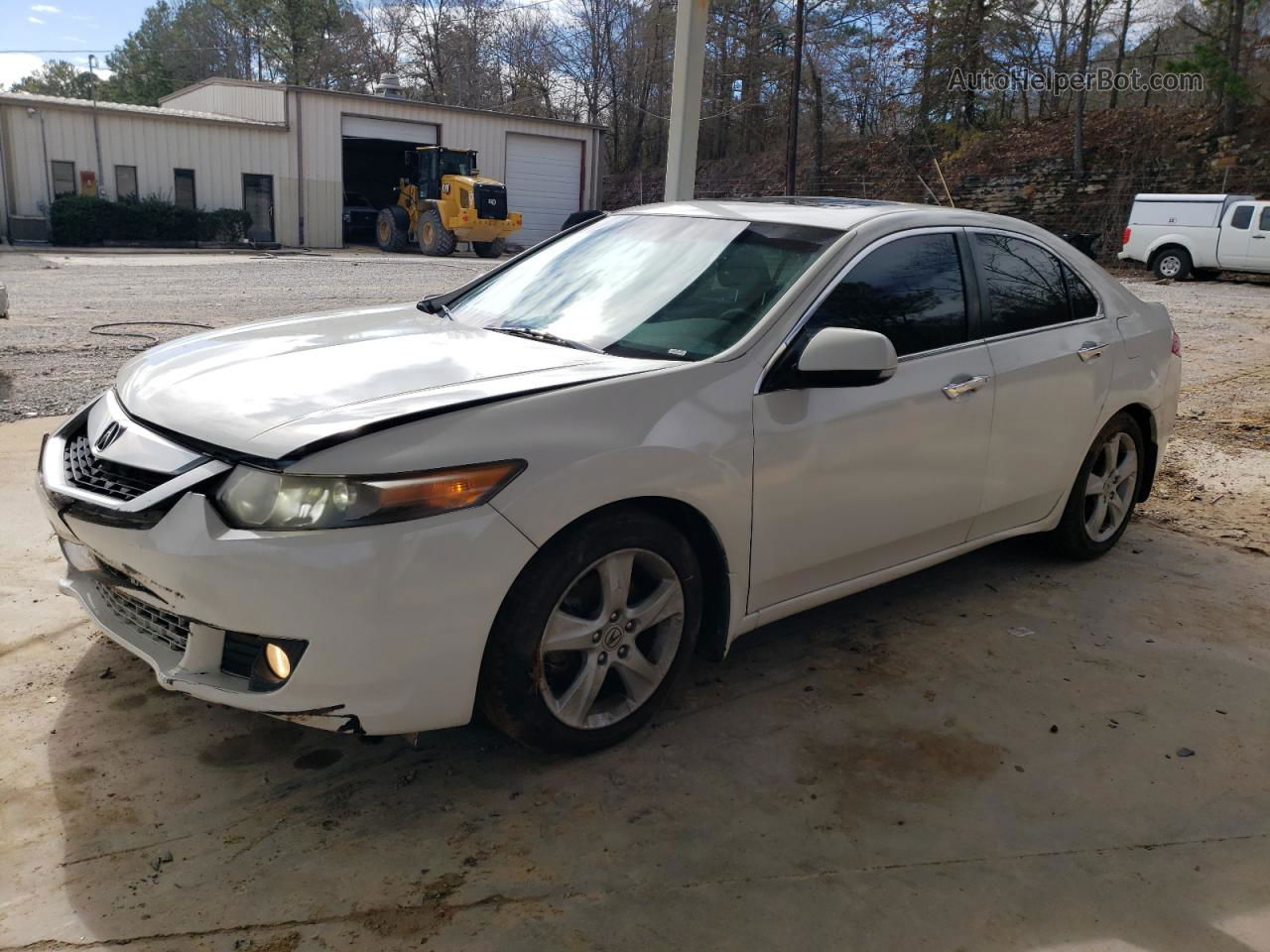 2009 Acura Tsx  White vin: JH4CU26639C028412