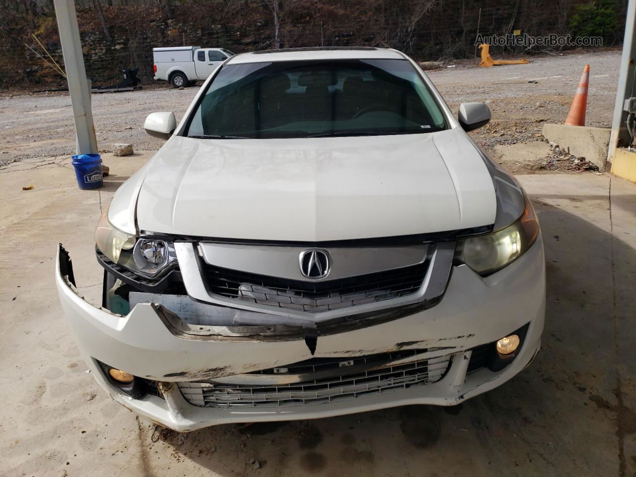 2009 Acura Tsx  White vin: JH4CU26639C028412