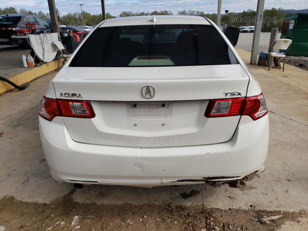 2009 Acura Tsx  White vin: JH4CU26639C028412