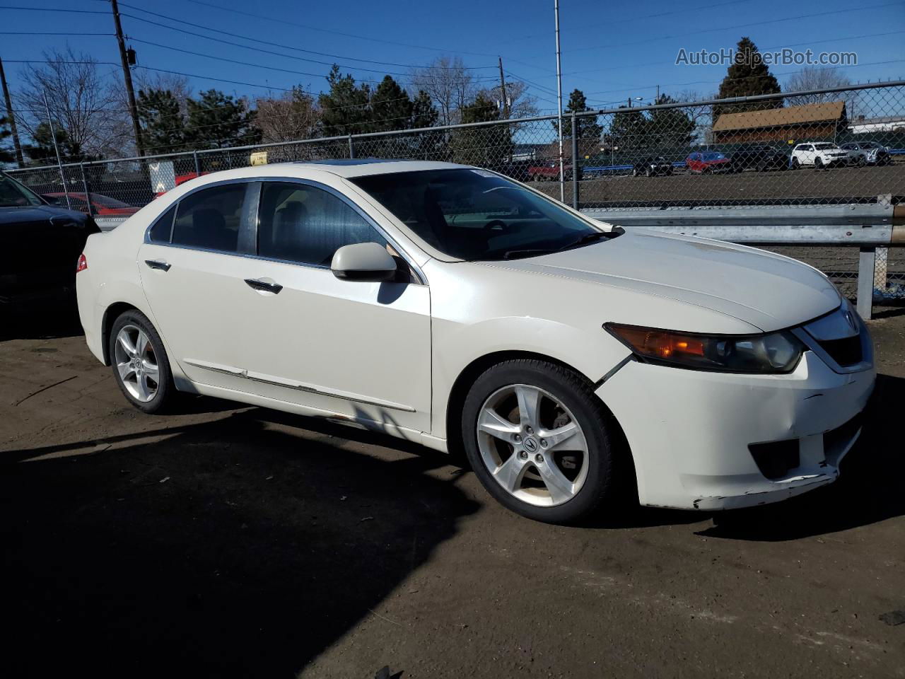 2009 Acura Tsx  White vin: JH4CU26649C002594