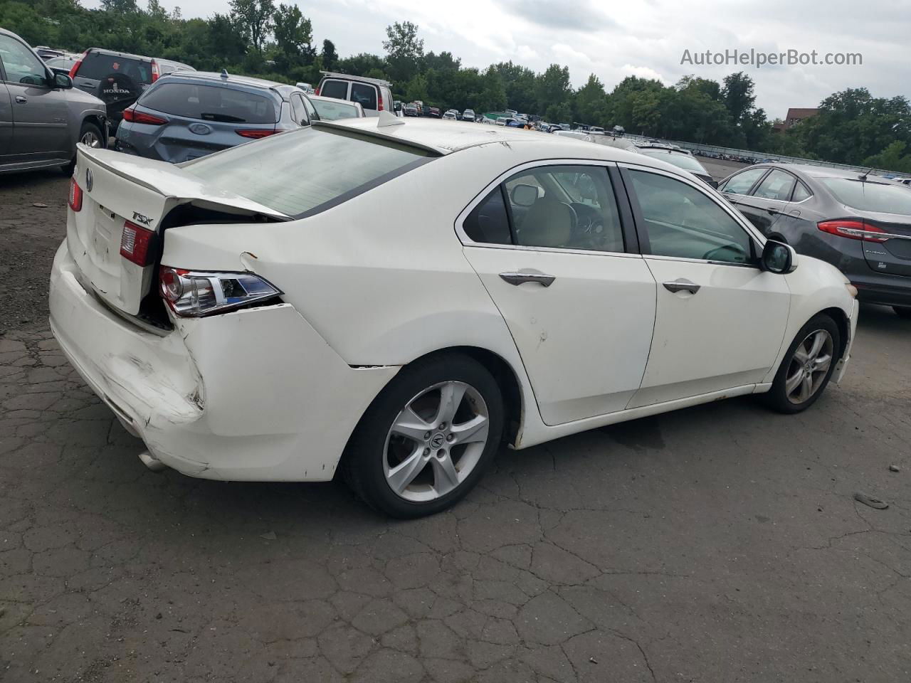 2009 Acura Tsx  White vin: JH4CU26649C002661