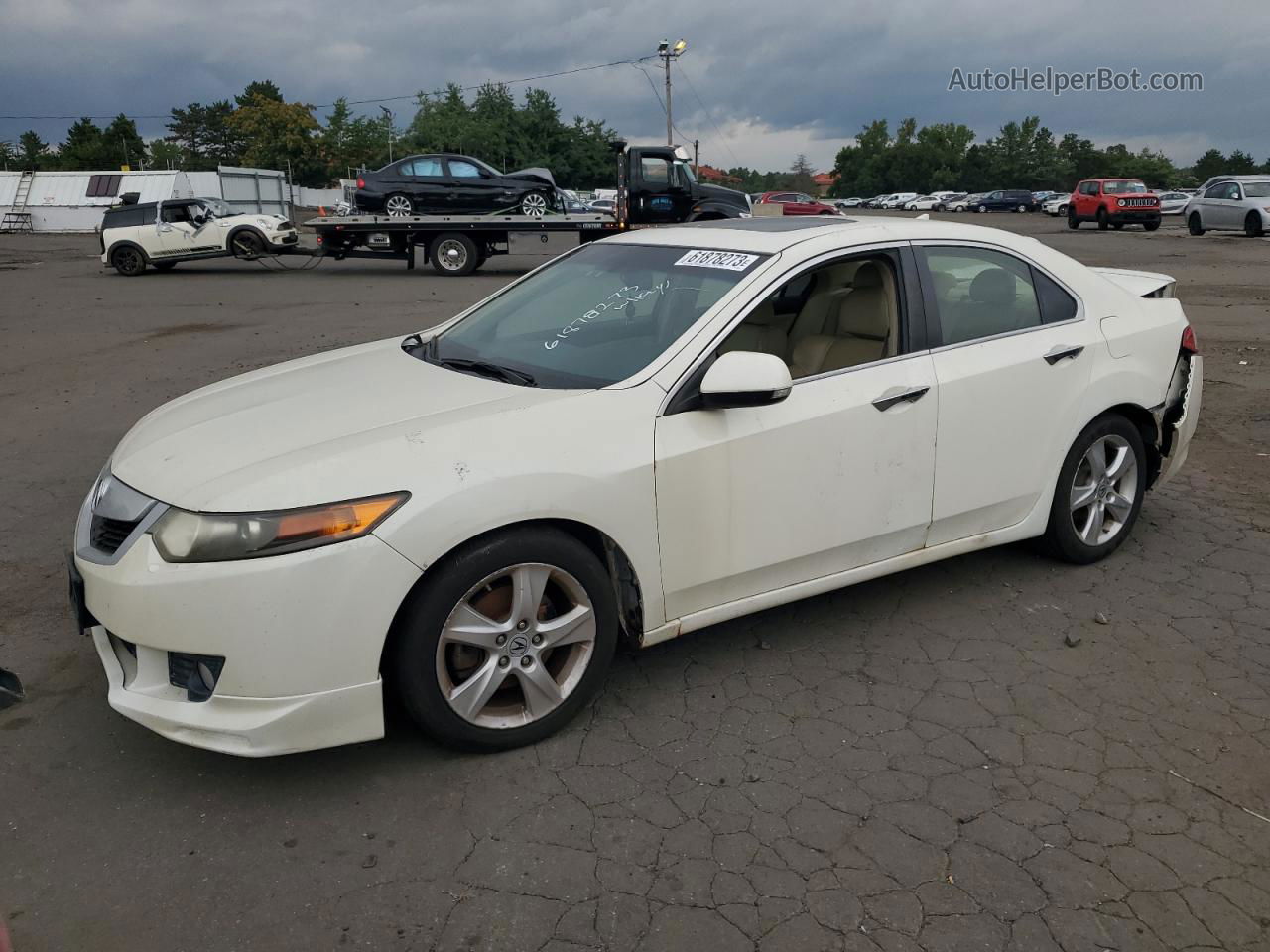 2009 Acura Tsx  White vin: JH4CU26649C002661