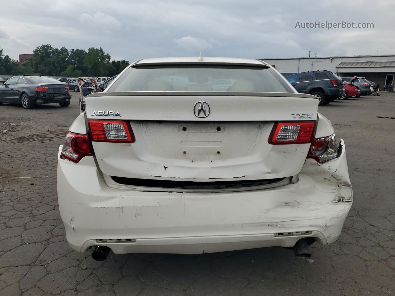 2009 Acura Tsx  White vin: JH4CU26649C002661