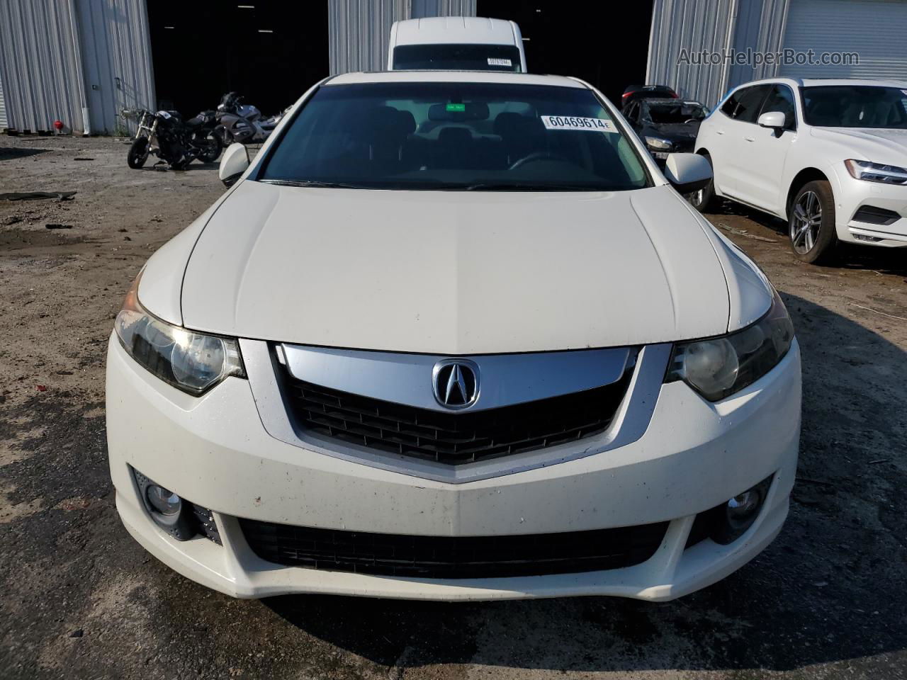 2009 Acura Tsx  White vin: JH4CU26649C008055