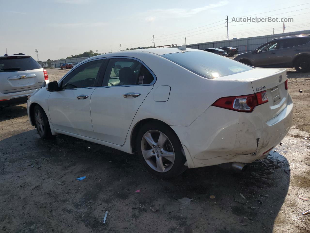 2009 Acura Tsx  White vin: JH4CU26649C008055