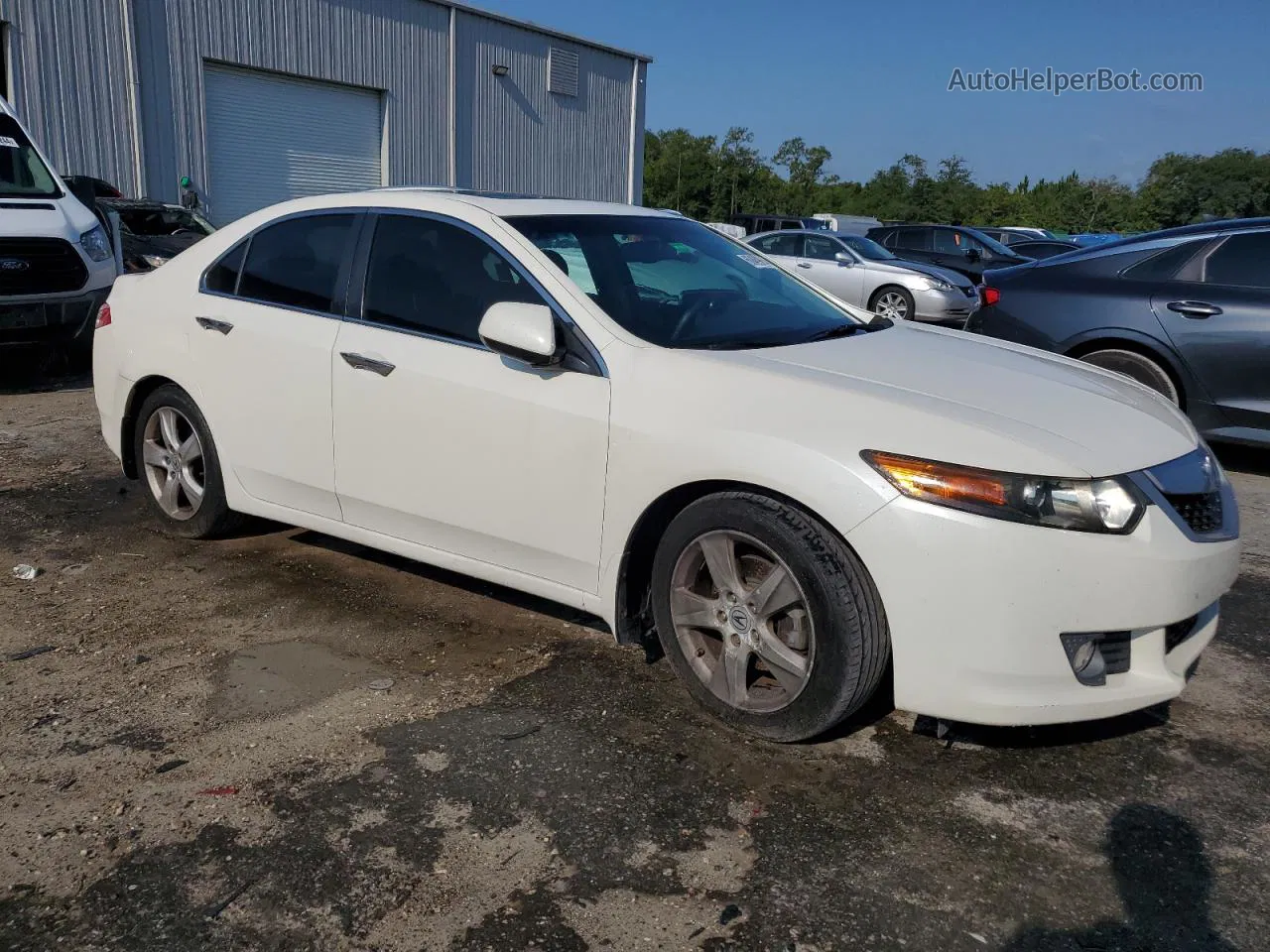 2009 Acura Tsx  White vin: JH4CU26649C008055