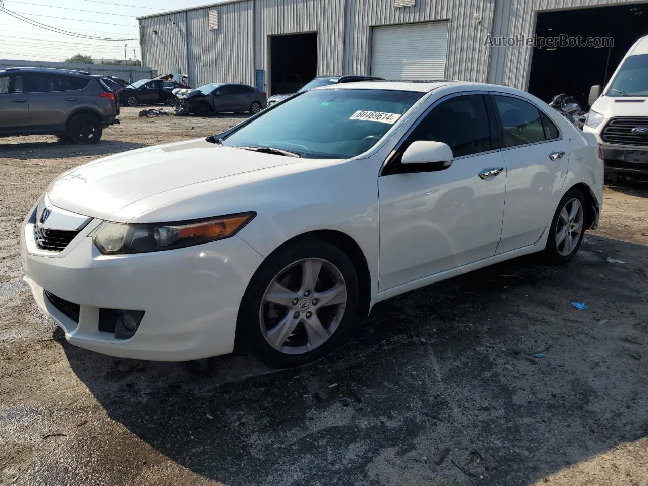 2009 Acura Tsx  White vin: JH4CU26649C008055