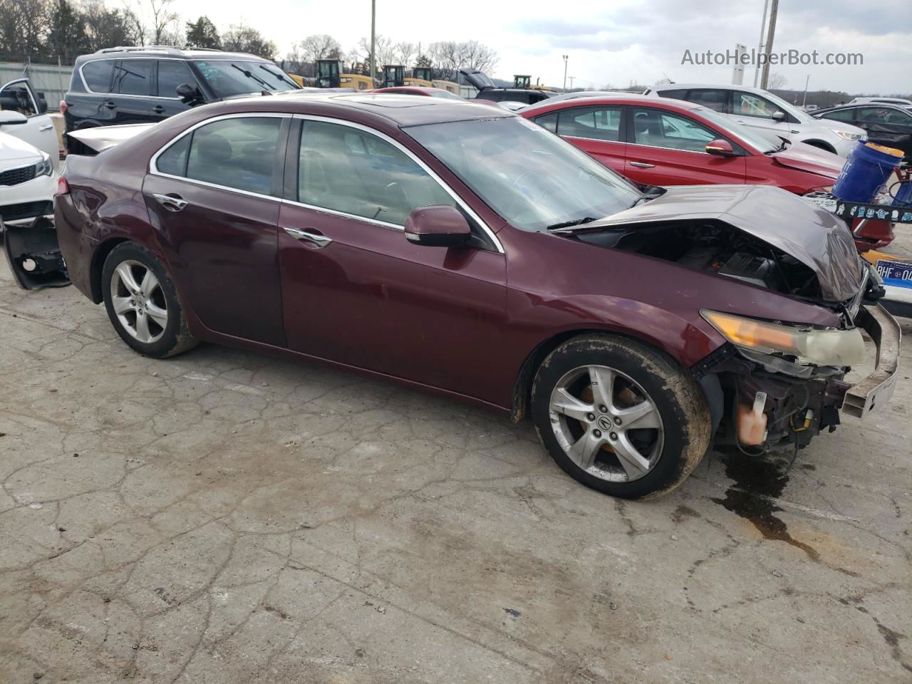 2009 Acura Tsx  Burgundy vin: JH4CU26649C011148