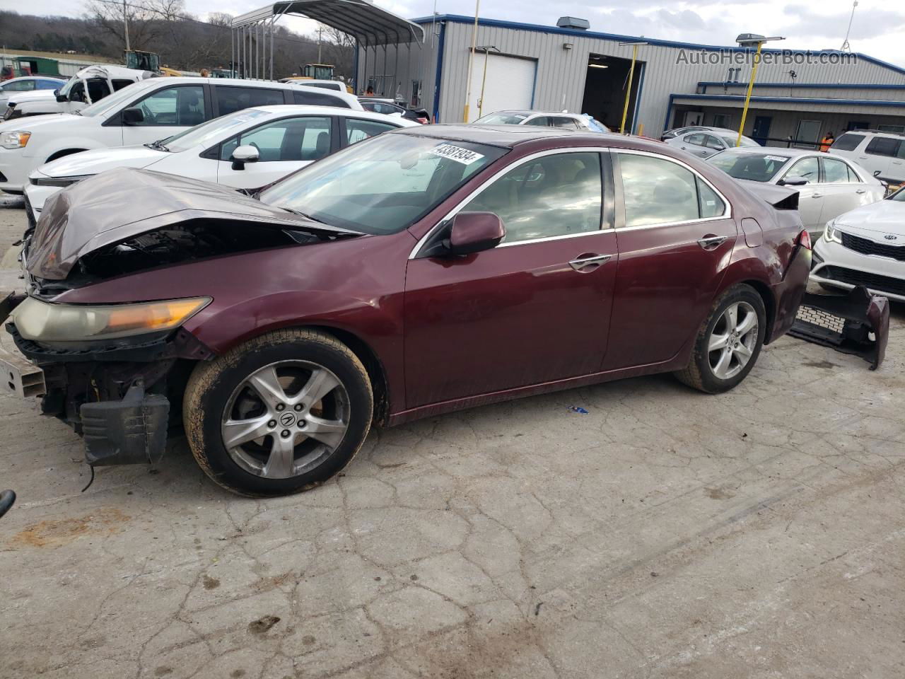 2009 Acura Tsx  Burgundy vin: JH4CU26649C011148