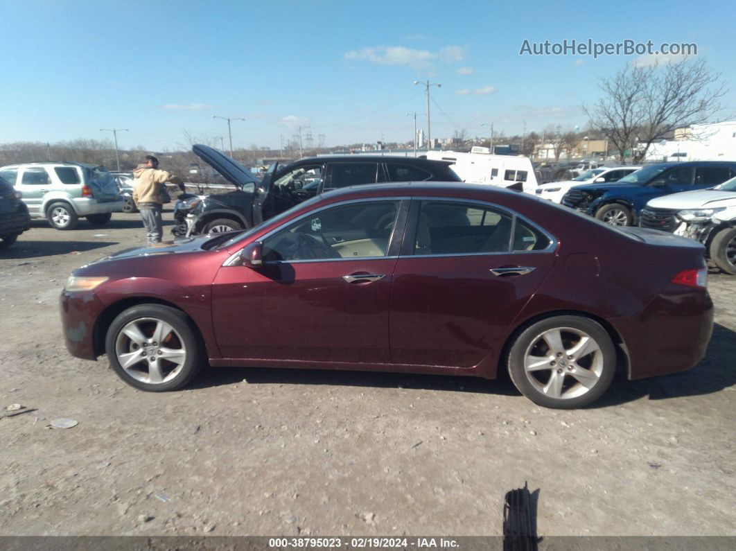 2009 Acura Tsx   Burgundy vin: JH4CU26649C017547