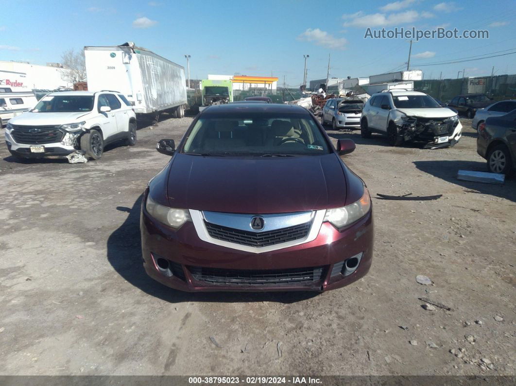 2009 Acura Tsx   Burgundy vin: JH4CU26649C017547