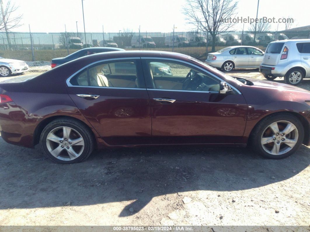 2009 Acura Tsx   Burgundy vin: JH4CU26649C017547