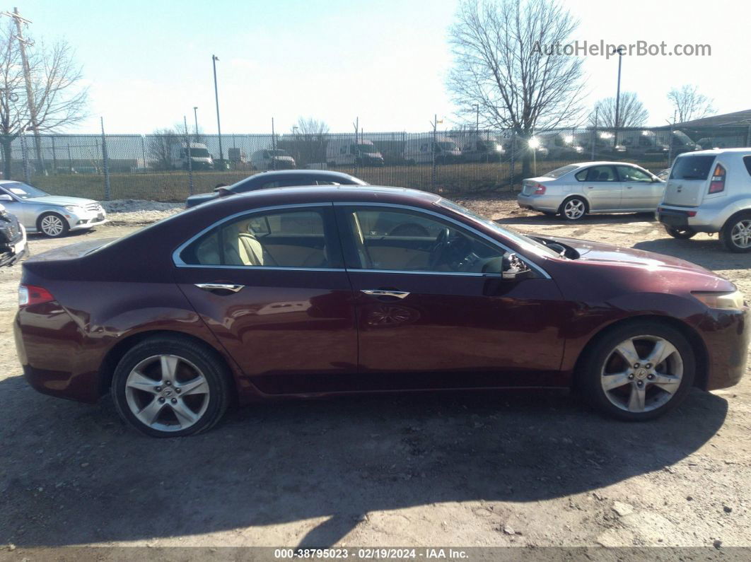 2009 Acura Tsx   Burgundy vin: JH4CU26649C017547