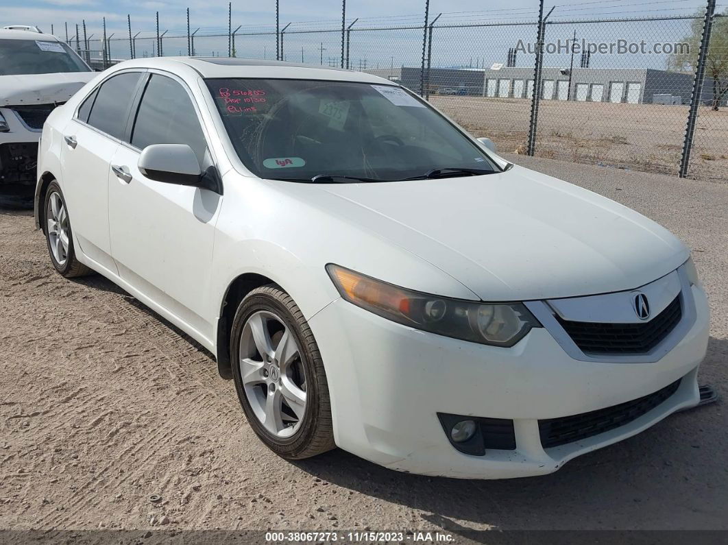 2009 Acura Tsx White vin: JH4CU26649C020190