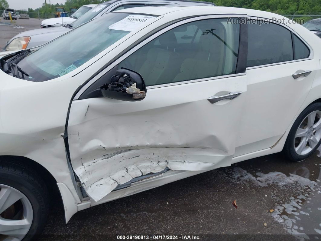 2009 Acura Tsx   White vin: JH4CU26649C030895