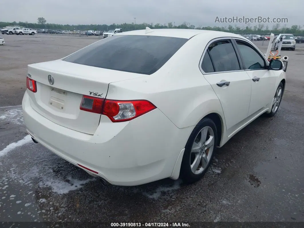 2009 Acura Tsx   White vin: JH4CU26649C030895