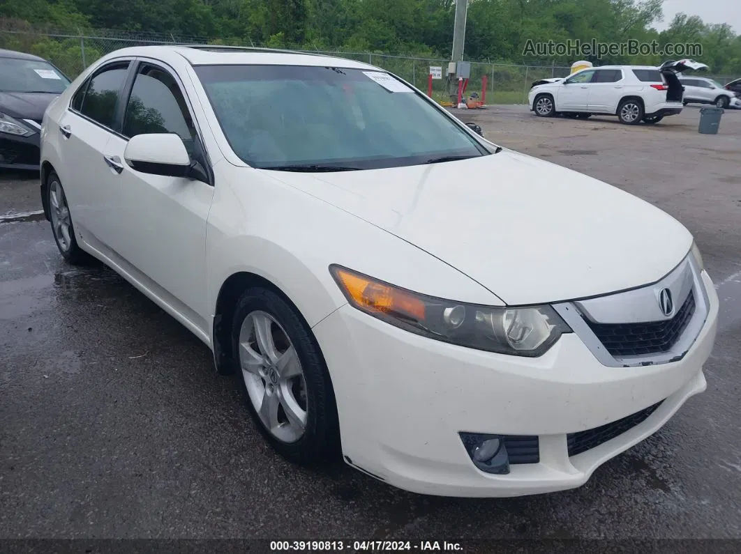 2009 Acura Tsx   White vin: JH4CU26649C030895