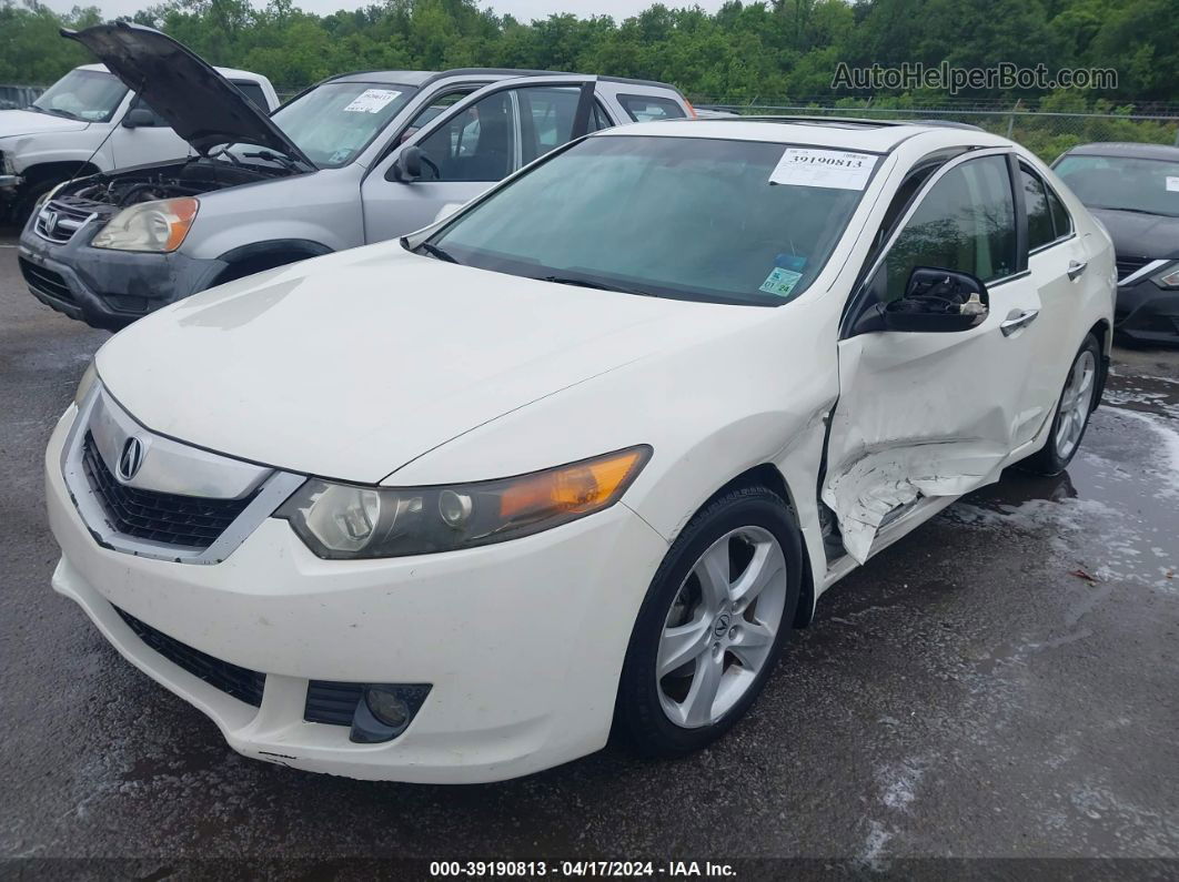 2009 Acura Tsx   White vin: JH4CU26649C030895