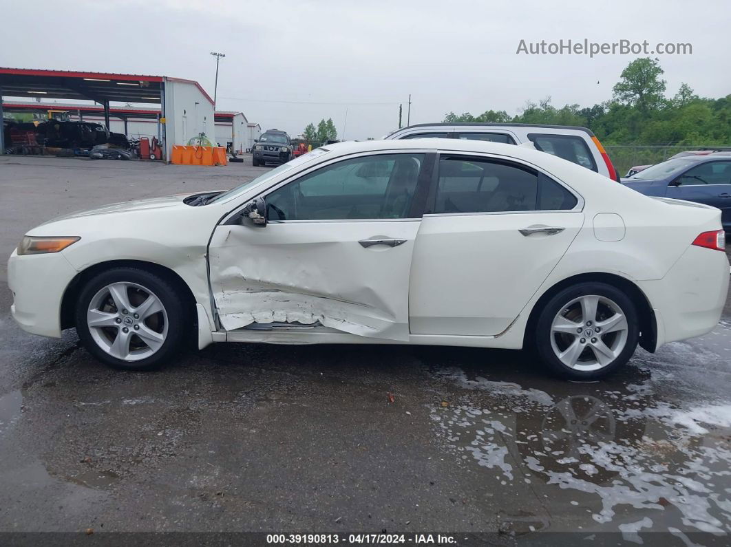 2009 Acura Tsx   White vin: JH4CU26649C030895