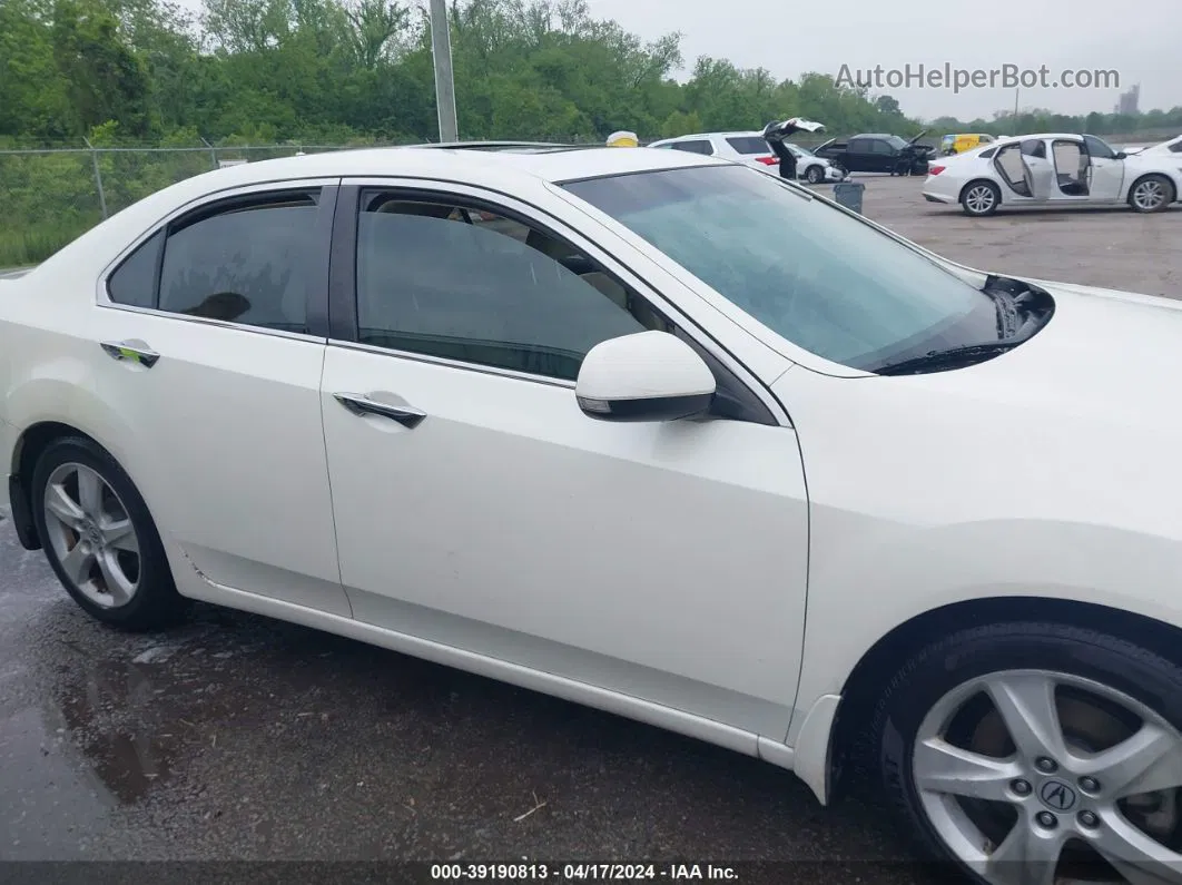 2009 Acura Tsx   White vin: JH4CU26649C030895