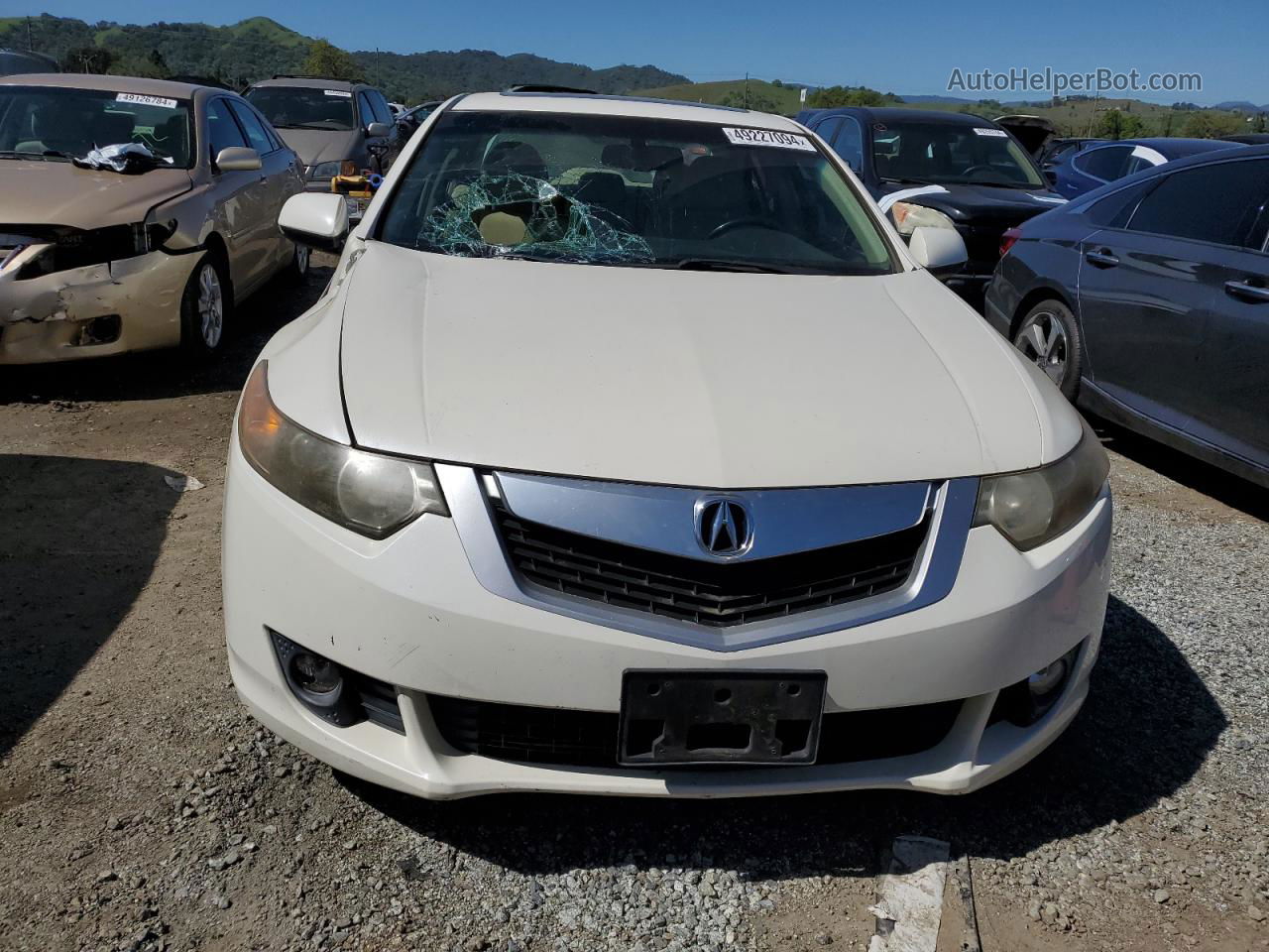 2009 Acura Tsx  White vin: JH4CU26649C036941