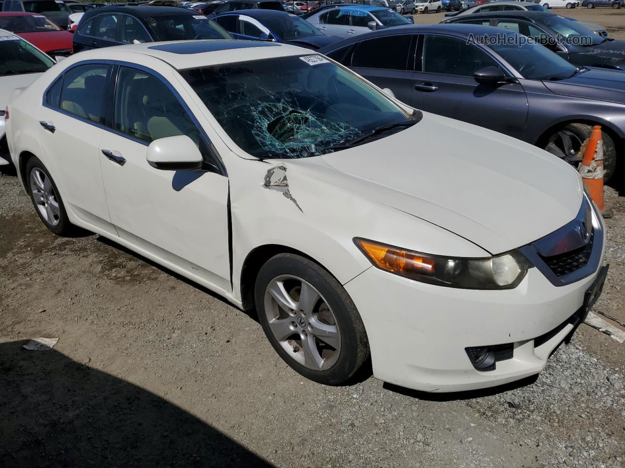 2009 Acura Tsx  White vin: JH4CU26649C036941