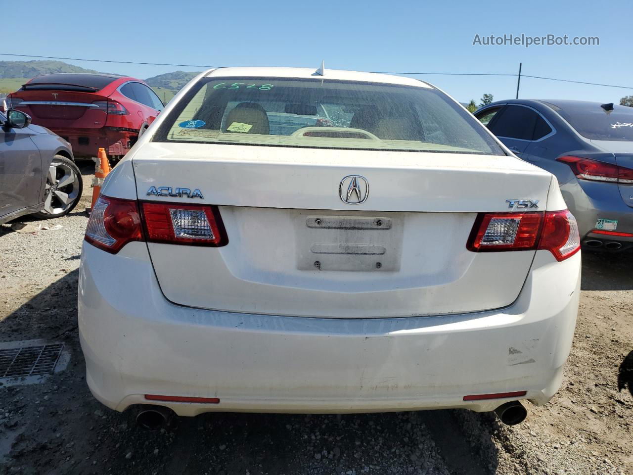 2009 Acura Tsx  White vin: JH4CU26649C036941