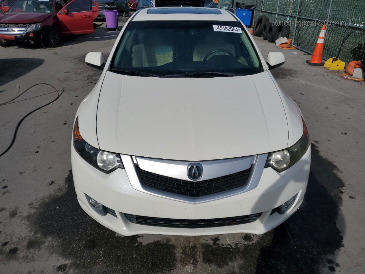 2009 Acura Tsx  White vin: JH4CU26659C026189