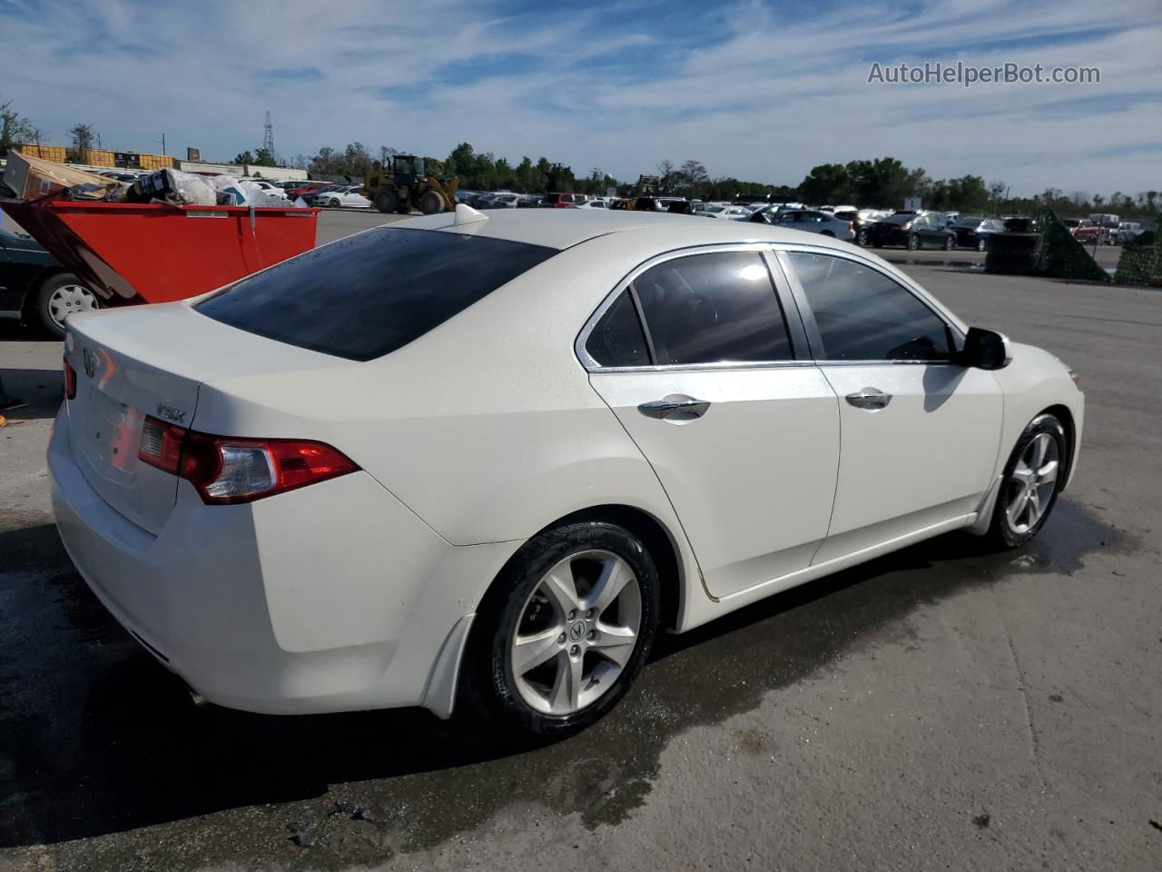 2009 Acura Tsx  White vin: JH4CU26659C026189