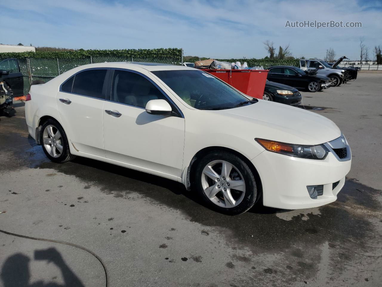 2009 Acura Tsx  White vin: JH4CU26659C026189