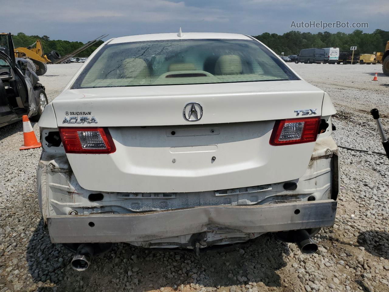 2009 Acura Tsx  White vin: JH4CU26669C005836