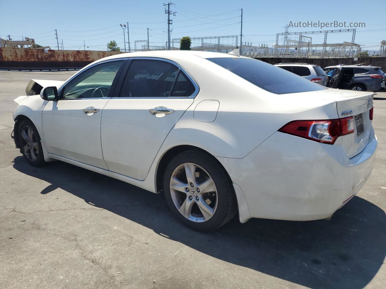 2009 Acura Tsx  White vin: JH4CU26669C011412