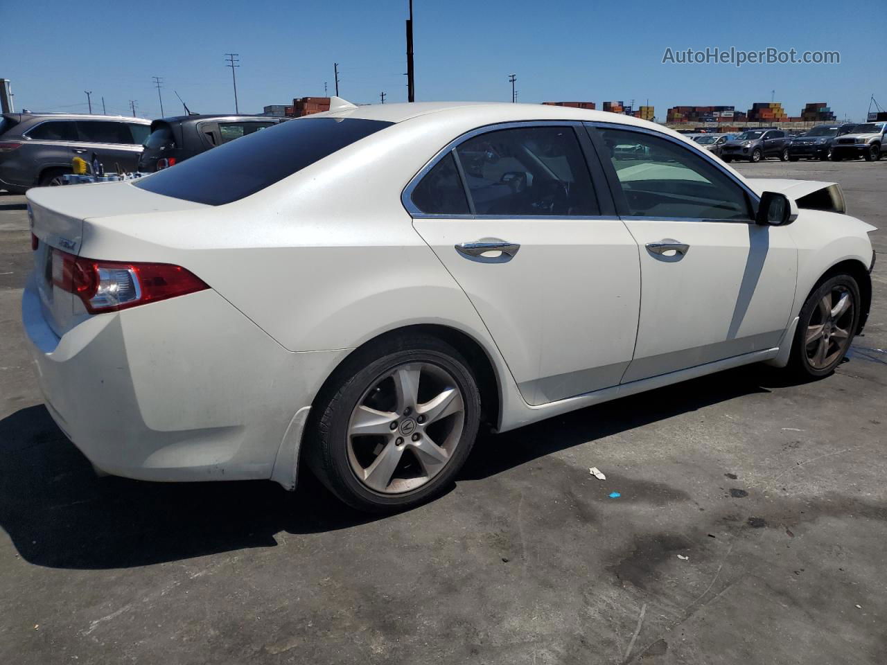 2009 Acura Tsx  White vin: JH4CU26669C011412