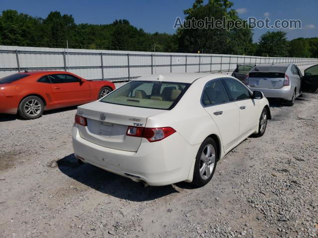 2009 Acura Tsx  White vin: JH4CU26679C003934