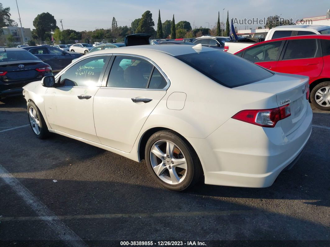 2009 Acura Tsx   White vin: JH4CU26679C013489