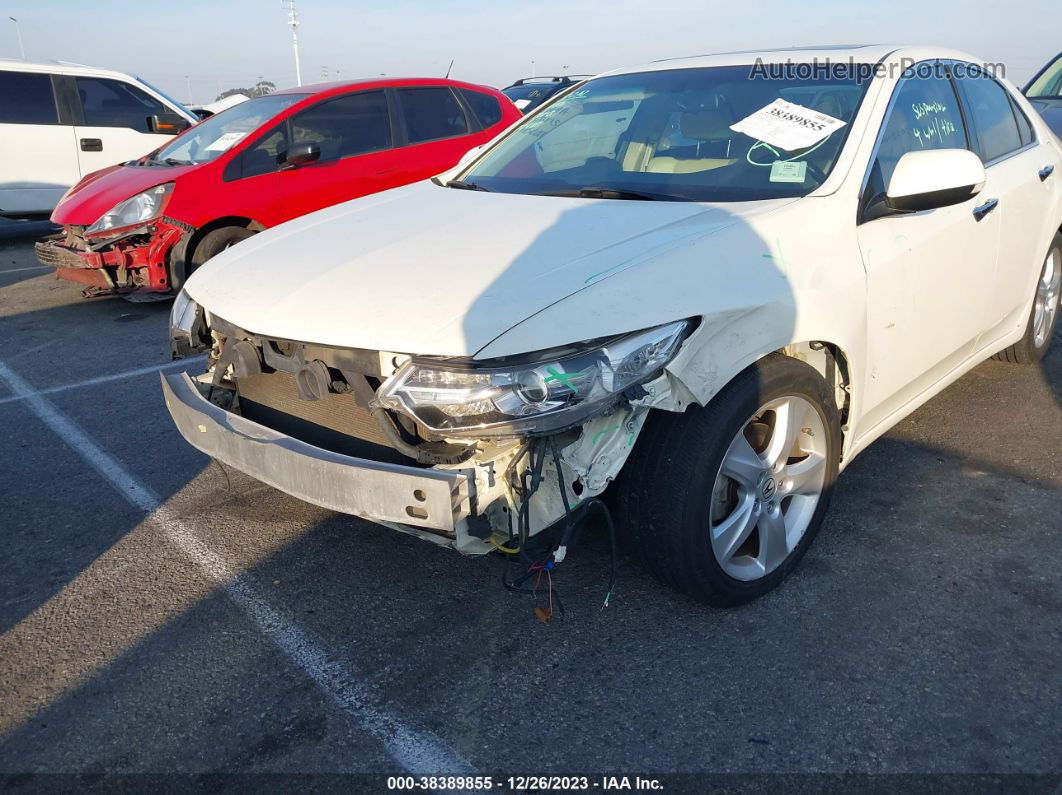 2009 Acura Tsx   White vin: JH4CU26679C013489