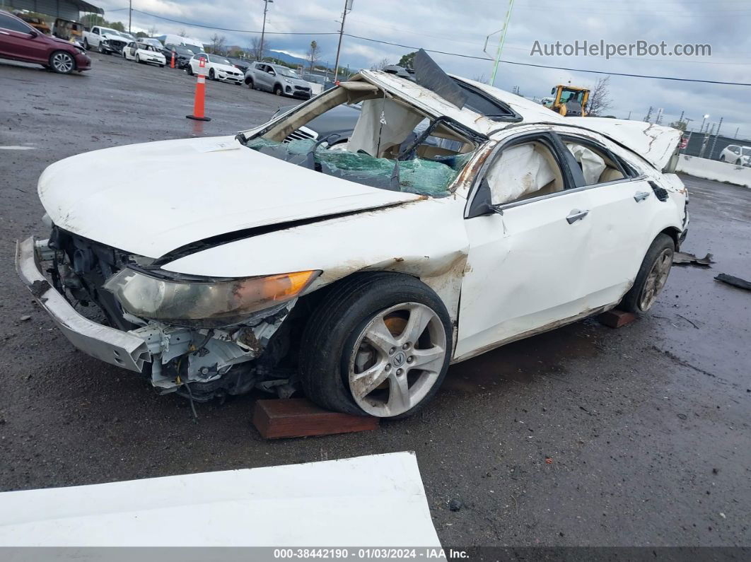 2009 Acura Tsx   White vin: JH4CU26689C016434