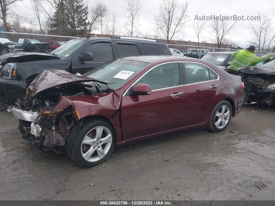 2009 Acura Tsx   Burgundy vin: JH4CU26689C016885