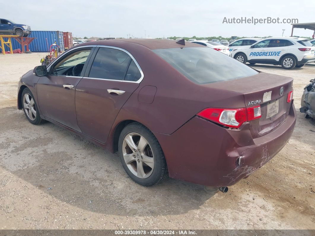 2009 Acura Tsx   Maroon vin: JH4CU26699C010125