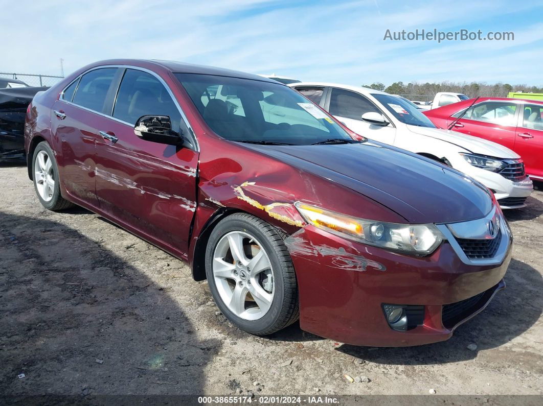 2009 Acura Tsx   Burgundy vin: JH4CU26699C015339