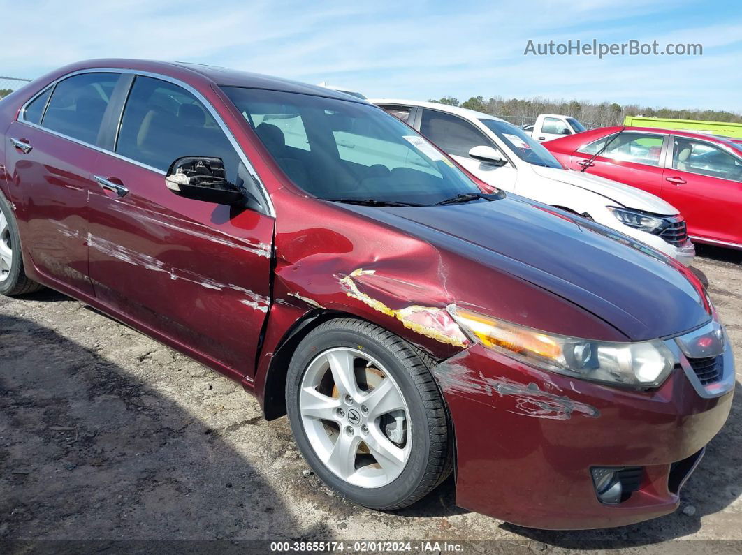 2009 Acura Tsx   Burgundy vin: JH4CU26699C015339